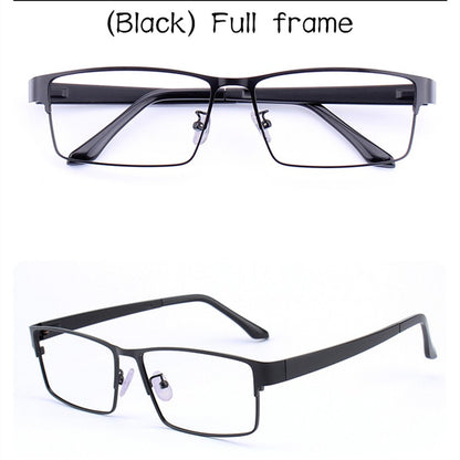 62MM Business Oversized Eyewear Frame Super Large Optical full frame glasses Big Head Metal Big Size reading  Glasses for men
