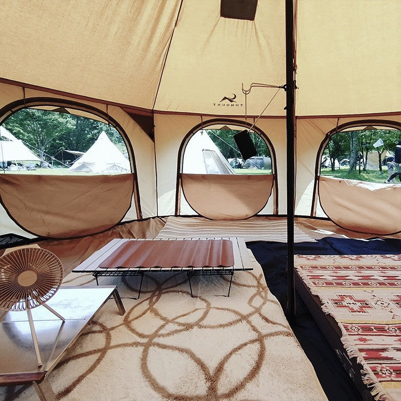 Rainproof Cotton Canvas Outdoor Circus Tent Large 4 Season Yurt Camping Park Family Tent for All Weather Conditions Waterproof