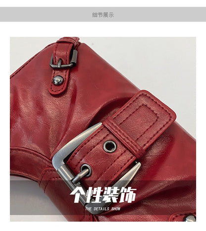 2025 Large Capacity Pleated New Retro Commuter Temperament Locomotive Do Old Style Underarm Shoulder Bag Women