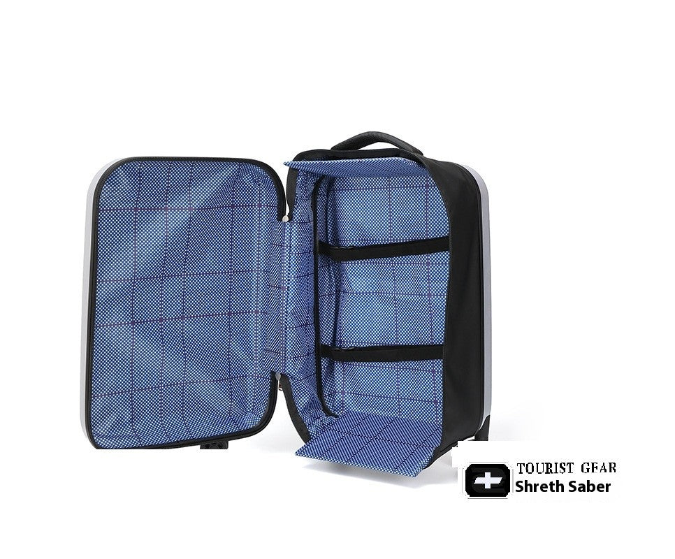 Foldable Upright Luggage Portable Business Travel Suitcase 20/24 Inch - Compact Foldable Carry-On for Easy Storage And Transport