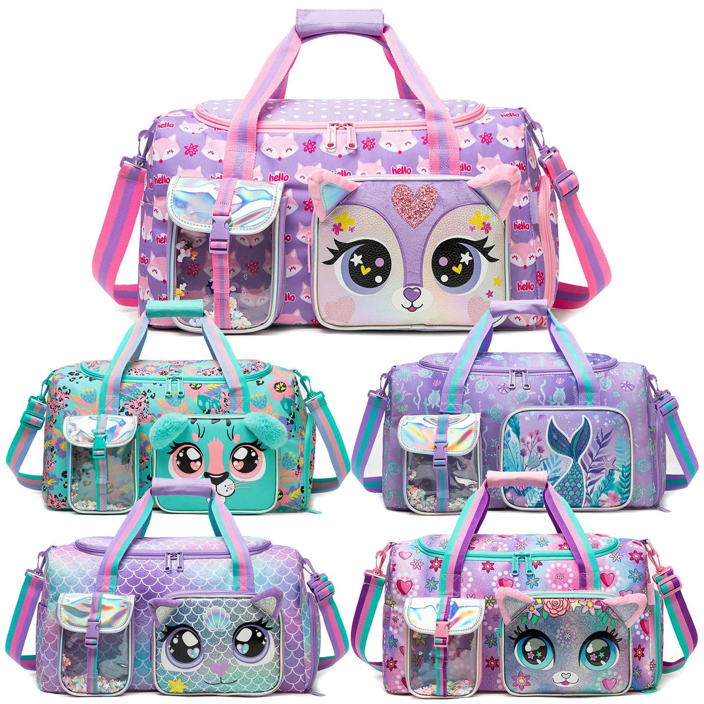 Travel Bag for Girls Lightweight Durable Spacious Carry On Tote for Weekend Gym Business Stylish Adventure Duffel