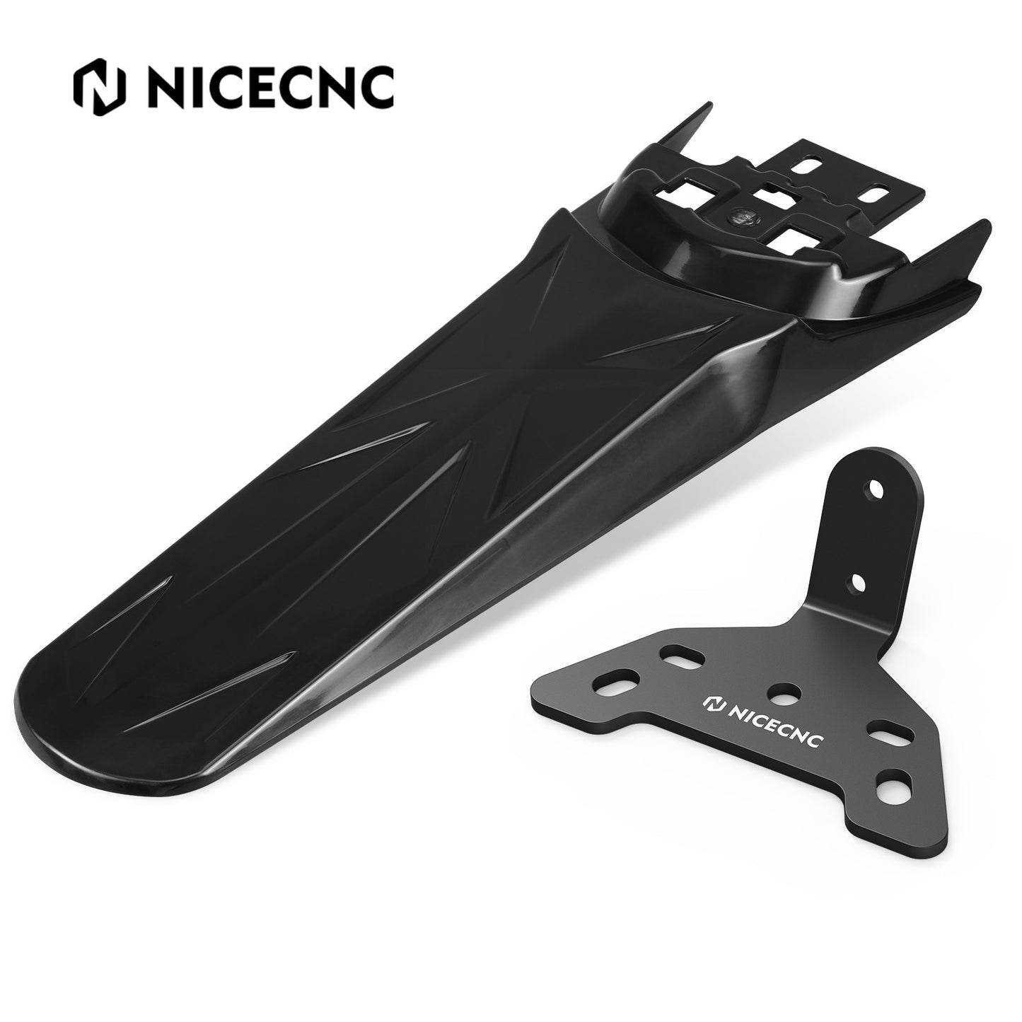 NICECNC para Surron Light Bee X para Sur-Ron Light Bee S Suporte de Montagem da Lanterna Traseira e Protetor de Para-lama Traseiro Estendido