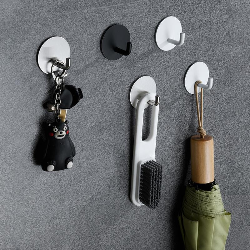 1/3PCS Hook Self-Adhesive 304 Stainless Steel Storage Hanger Towel Key Umbrella Holder Rack Kitchen Bathroom Home Accessories