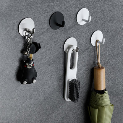 1/3PCS Hook Self-Adhesive 304 Stainless Steel Storage Hanger Towel Key Umbrella Holder Rack Kitchen Bathroom Home Accessories