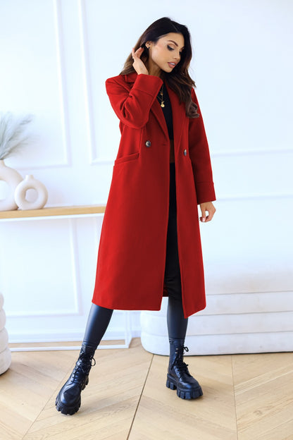 Autumn and winter 2024 new women's long woolen coat Korean version of the loose temperament haute overcoat coat