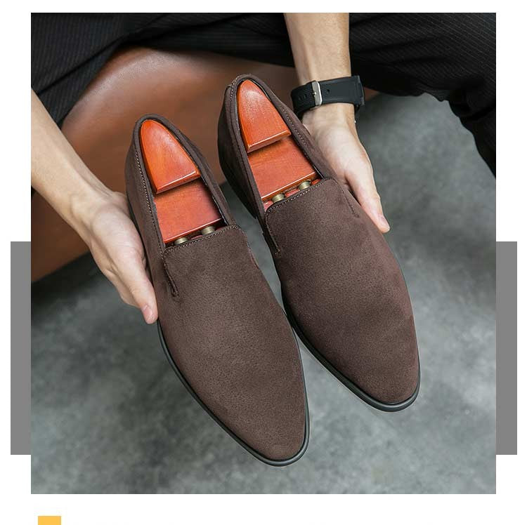 New In Red Bottom Shoes for Men Loafers Flock Solid Slip-On Party Men Dress Shoes Size 38-48 Free Shipping Men Shoes