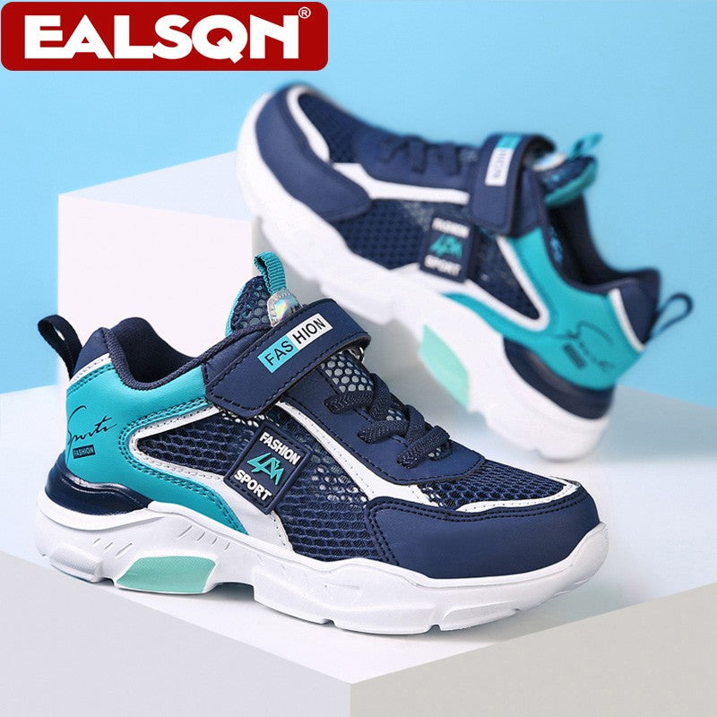 4 Color Kids' Breathable Mesh Sneakers Non-Slip School Sports Shoes for Boys Girls Lightweight Casual Walking Shoes