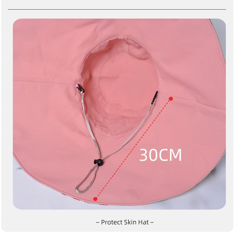 Chapéu Feminino de Verão Dupla Face com Aba Larga Proteção Solar Flor Praia Elegante Ao Ar Livre Protetor Solar Atacado Novo