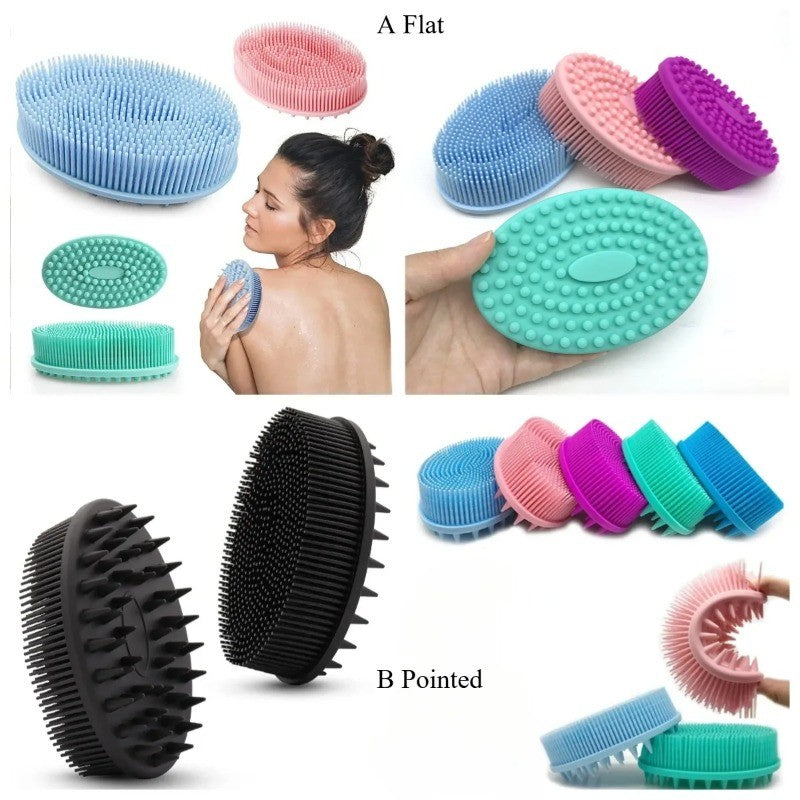 Silicone Body Brush Baby Shower Body Wash Sponge Dry Massage Bath Towel for BodyBas Body Wash Scrubber Brush Bath Back Scrubber