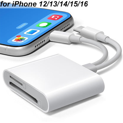 2 in 1 OTG Type C Card Reader USB Flash Drive SD TF Cardreader for iPhone 14 15 16 Xiaomi Huawei Tablet USB C to Memory Card