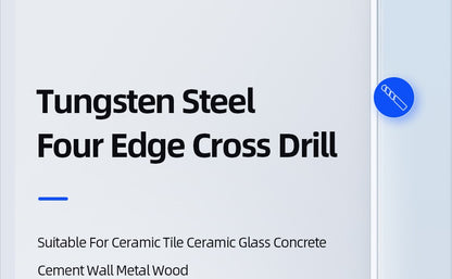 Cross Hex Tile Drill Bit For Glass Concrete Ceramic Tile Hole Opener Tunsten Carbide Hard Alloy Bits Set Tools 3 4 5 6 8 10 12mm