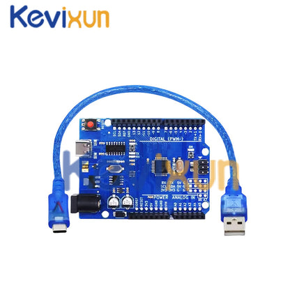 1-10PCS UNO R3 CH340G MEGA328P Chip para Arduino UNO R3 + CABO USB/TIPO-C Placa de Desenvolvimento ATMEGA328P-AU 16Mhz