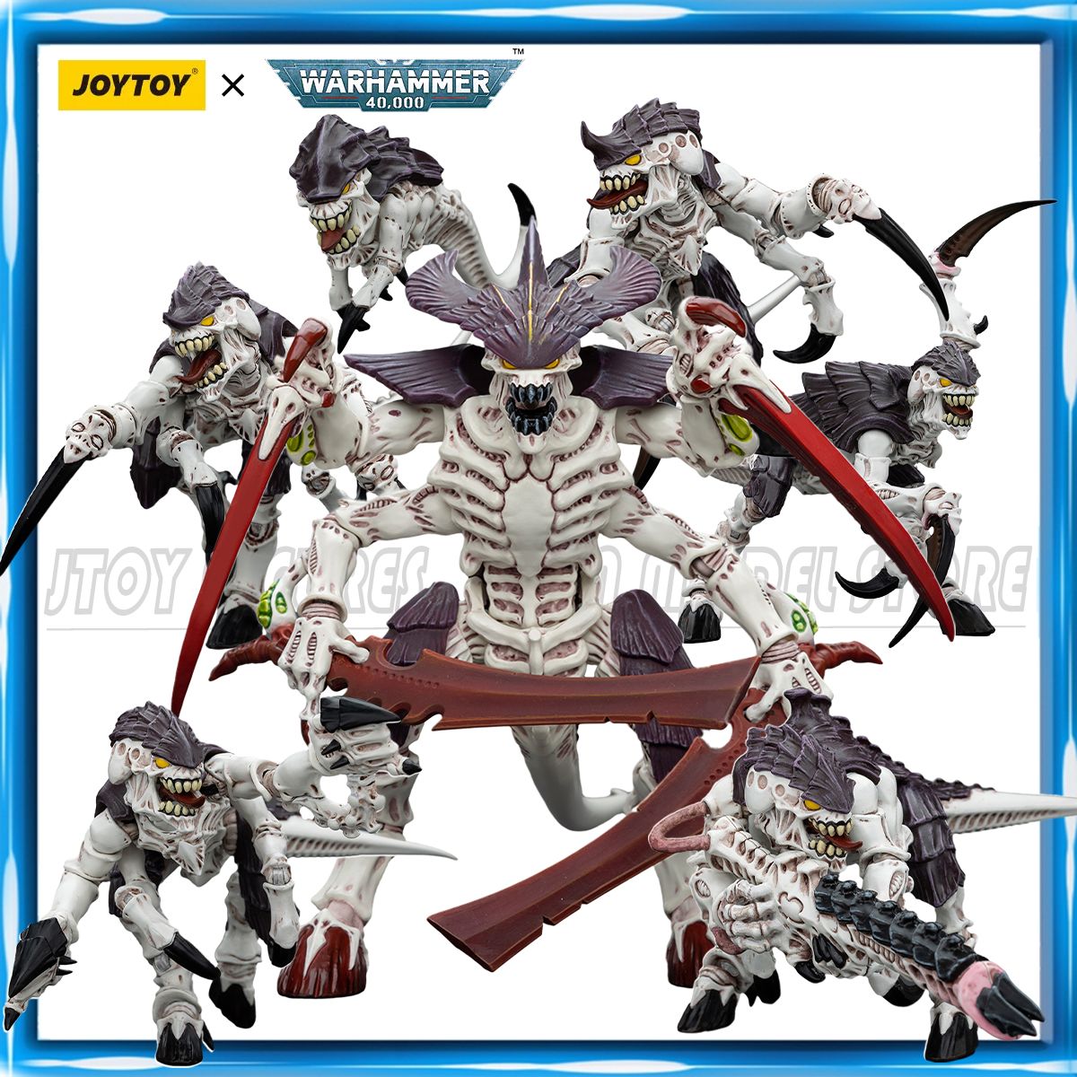 [EM ESTOQUE]JOYTOY Warhammer 40K Action Figure Tyranids Hive Fleet Leviathan Anime figures Brinquedos