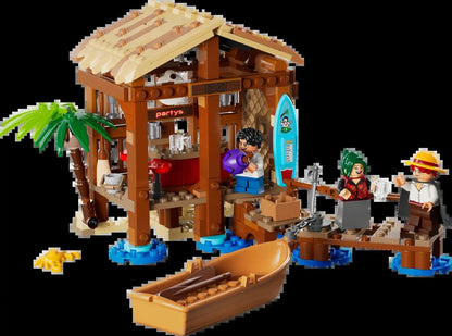 LEGO One Piece Série 75636 Cabana Moinho de Vento Vila Modelo Anime Blocos de Construção de Brinquedo de Presente