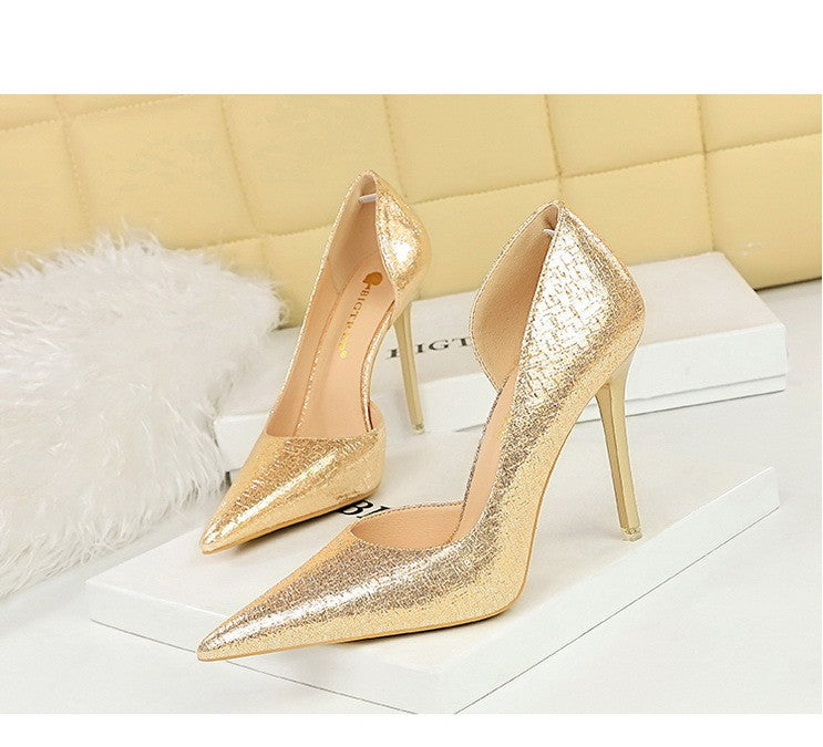 BIGTREE Shoes Sequin Cloth Women Pumps Fashion Wedding Shoes Luxury High Heels Women Shoes Stilettos Heels Sexy Party Shoes 2025