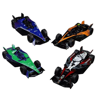 1:43 FORMULA E NEOM Formula Racing Alloy Car Diecasts & Toy Vehicles Car Model Miniature Scale Model Car For Children