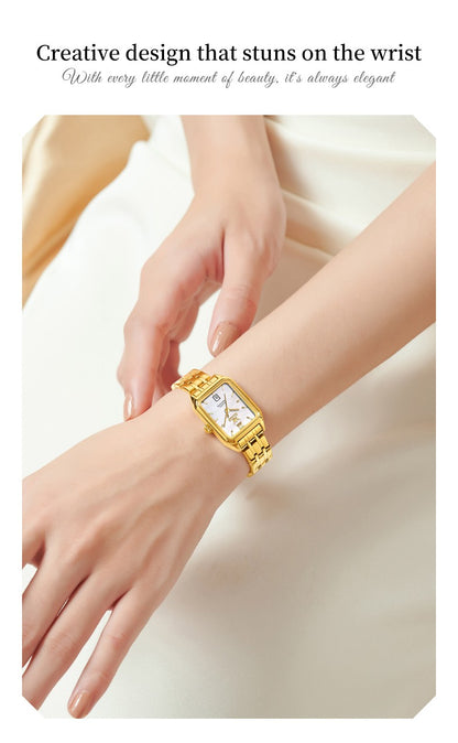 OLEVS 5616 Women Watch Luxury Brand Quartz Watch Classic Original Square Gold Women Watch Waterproof Luminous Watch Reloj Hombre