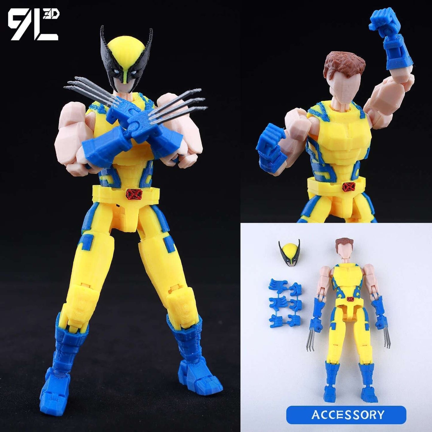Boneco de Ação Multiarticulado 3D Impresso Dummy13 Homem-Aranha 9L3D Colecionável Marvel com Braços Articulados Boneco para Animação Stop Motion