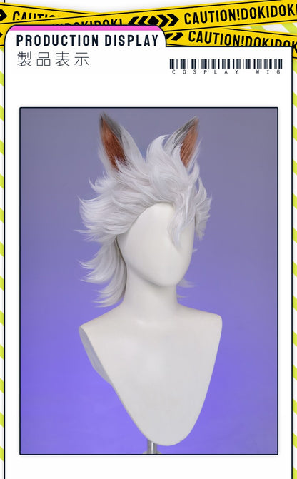 ?Ready for Ship?Idia Malleus Leona Vil Crowley Wig Game Cosplay DokiDoki Men 120cm Long Hair Fiber Idia Halloween  Free Wig Cap