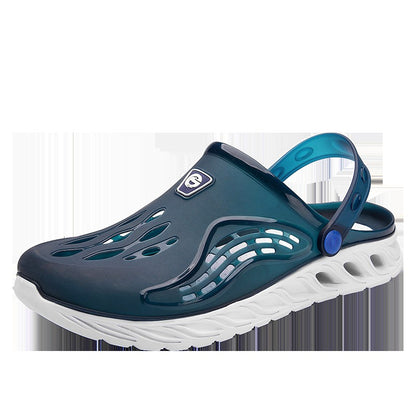 2023 Summer Beach Sandals Non-Slip Breathable Men's EVA Clogs Sandals Trendy Garden Holes Shoes Men Flip Flops