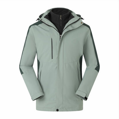 Customized Windbreaker printing free logo image picture thick fleece lined jackets outdoor sportswear windproof coat team clothi