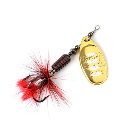 Isca de Pesca FTK Spinner Bait Colher 1pc Pena Isca para Água Salgada Acessórios Anzol Triplo Metal Isca Dura Wobblers Tackle