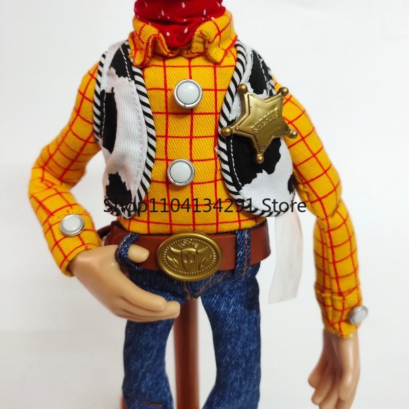 Boneco Xerife Woody Autêntico Toy Story Edição Colecionador com Voz em Inglês - Brinquedo Colecionável para Crianças