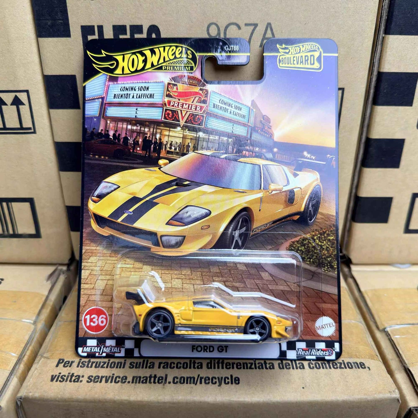 In Stock Hot Wheels Premium Boulevard 1:64 Diecast Collectible Car Model Ford GT Nissan Lamborghini Ford RS200 Alloy Vehicle Toy