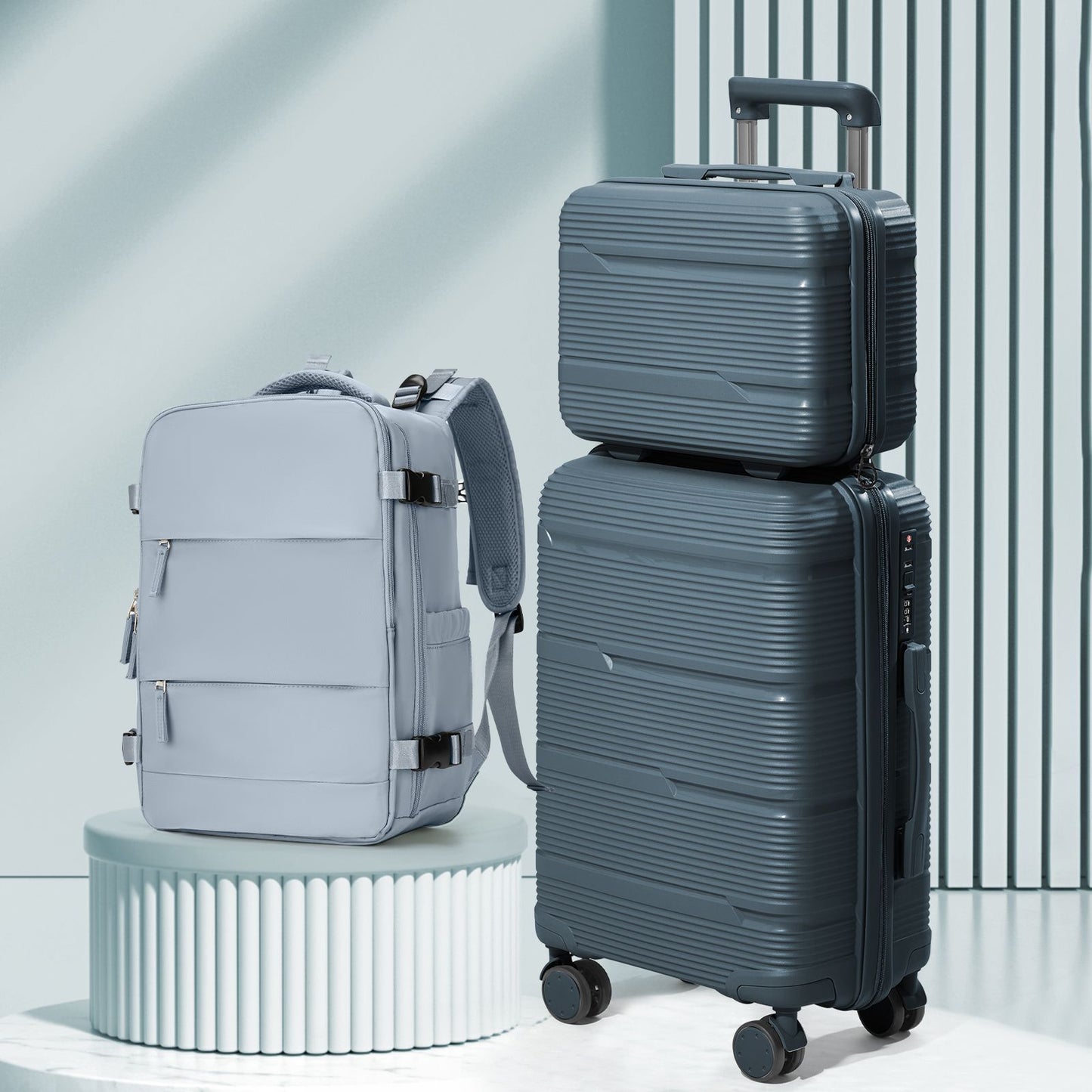 Travel Suitcase set 3 Piece Rolling Carry on Luggage Set Women Men Trolley Case Backpack Boarding Cabin Suitcase Wheels 20 24''