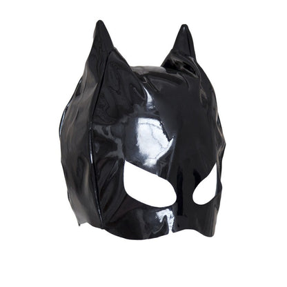 Bat Mask Headgear Latex Cosplay Headgear Halloween Night Dance Party Adult Masquerade Mask Latex Mask for Men Women Anime