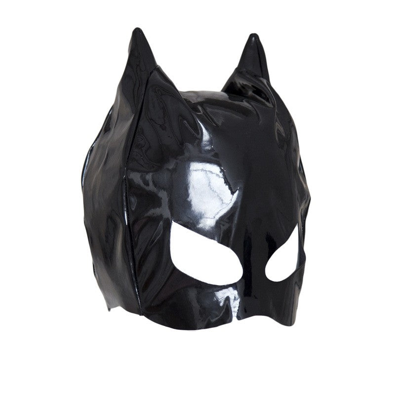 Bat Mask Headgear Latex Cosplay Headgear Halloween Night Dance Party Adult Masquerade Mask Latex Mask for Men Women Anime