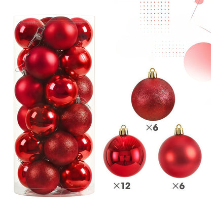 3/4cm Christmas Ball Hanging Christmas Tree Ornament for Home Indoor Decor New Year 2026 Navidad DIY Christmas Decoration Gifts
