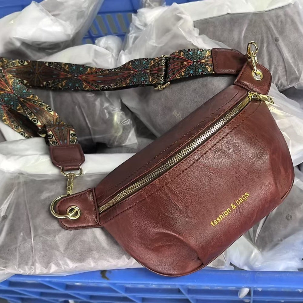 Fashionable New Women's Bag, Simple and Stylish Women's Casual Chest Bag, Waist Bag, Single Shoulder Crossbody Bag