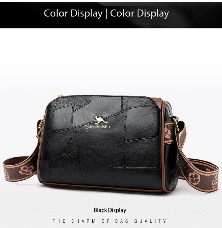 Luxury Kangaroo New Genuine High Quality Soft Leather Women Purses Cofrossbody Bag Designer Brand Ladies Shoulder Crossbody Bags