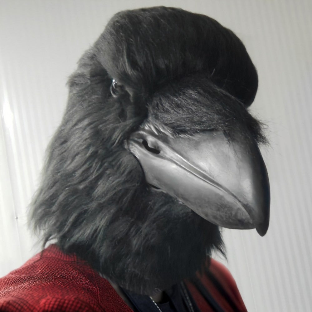Funny Bird Mask Black Latex Cosplay Crow Masks Horror Beak Adult Halloween Cosplay Prop Fancy Dress Toys Masquerade Mask Joker