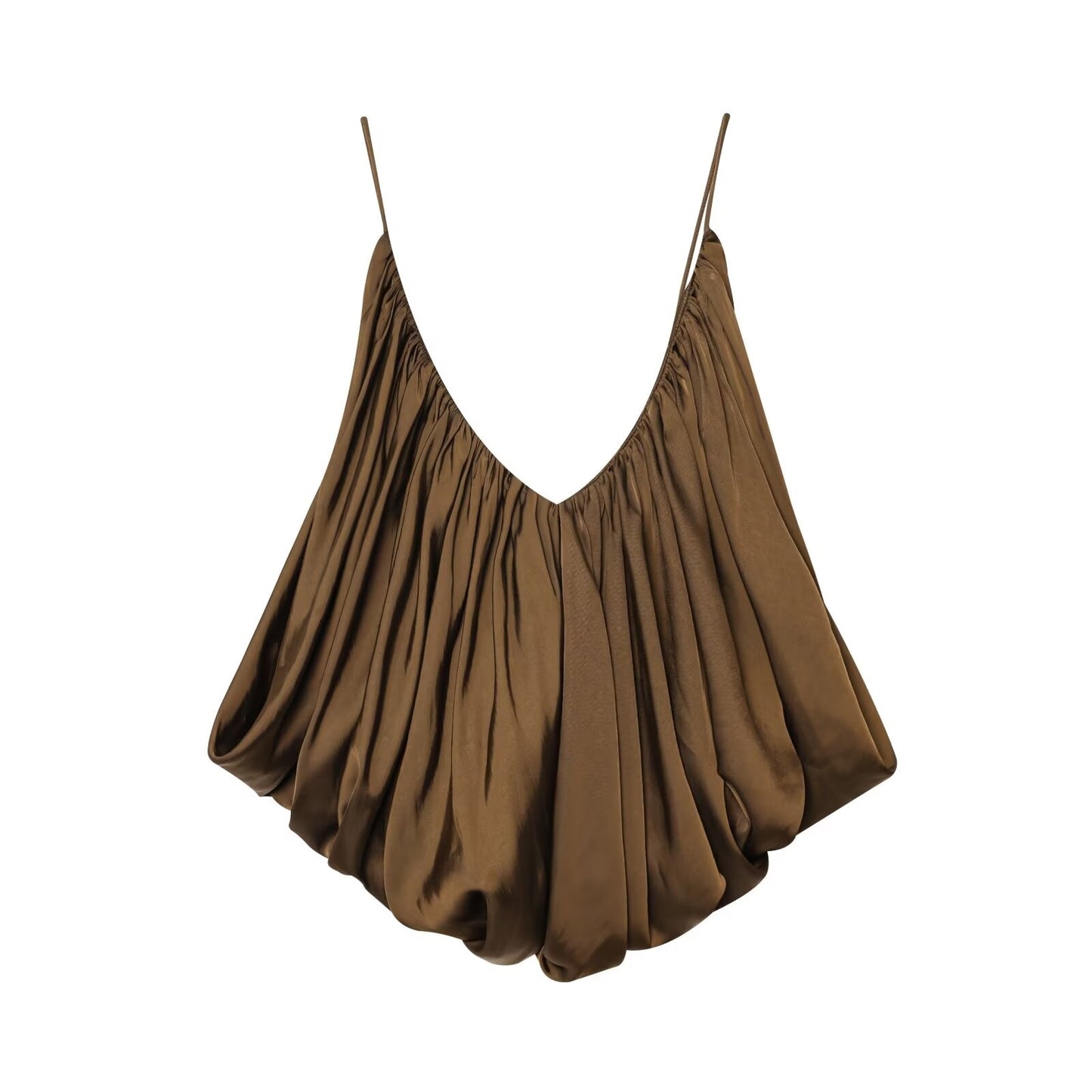 HH Women New Fashion Solid Belt Wrinkles Decorate Casual Loose Trousers Female Chic Zipper Side Pocket Slim Wide Leg Pants