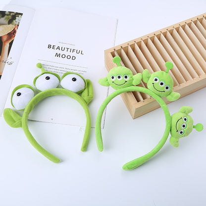 Disney Pixar Toy Story Alien Plush Headband Anime Figura Cosplay Acessórios de Cabelo Alienígena Argola de Cabelo Tiara Desenho Animado Presente Infantil