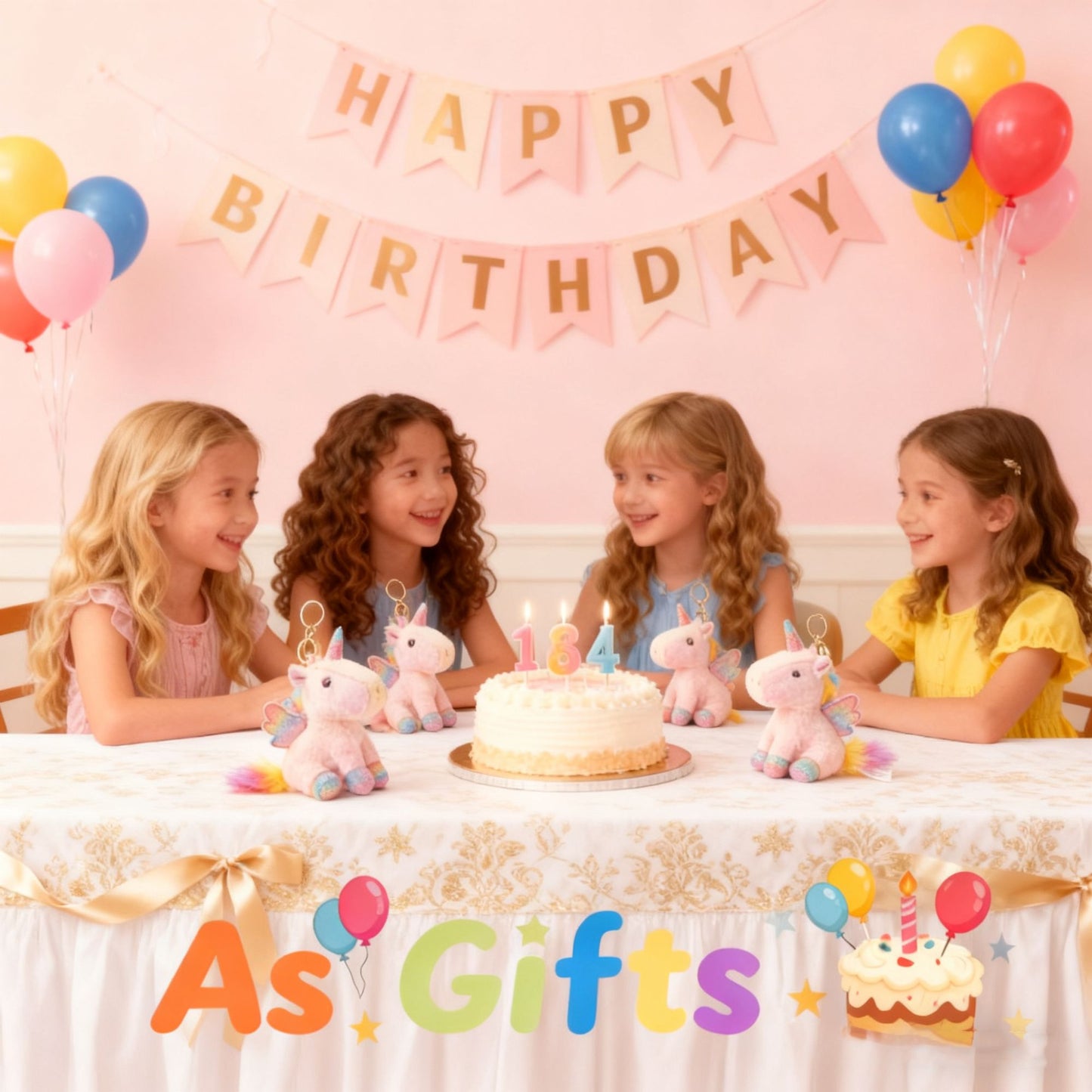 Mini Plush Unicorn Stuffed Animals Unicorn Party Favors Bulk Toys DIY Plush Keychain Stuffed Animal for Kids Party Favor