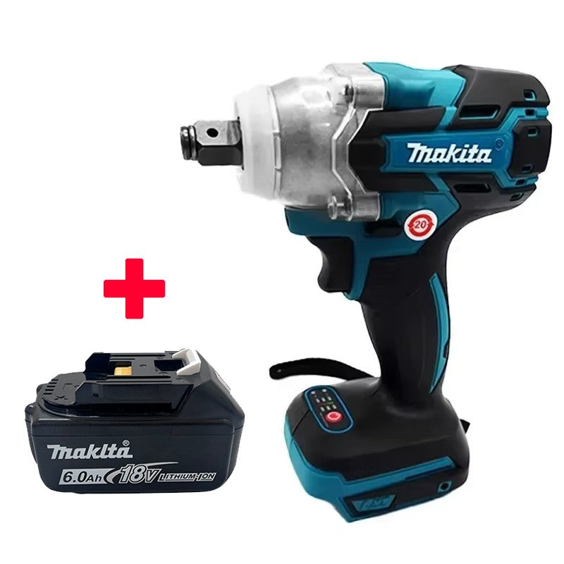 Makita DTW600 3100IPM Chave de Impacto Sem Fio 18V 1/2 Pol. Parafusadeira Sem Escova Chave de Fenda Elétrica Recarregável Ferramenta para Serviço Automotivo