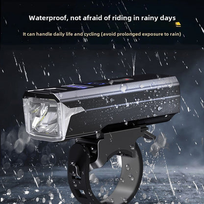 BUCKLOS Bicycle Front Light 18650 Battery Type-c Rechargeable Bike Headlight Powerful Handlebar Flashlight Cycling Highlights