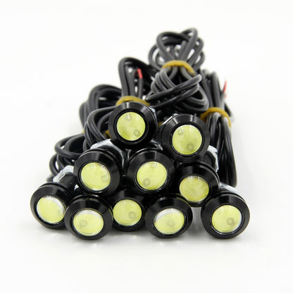 2-10 PCS 23mm 18mm Car Eagle Eye Light DRL LED Daytime Running Lights 12V Motorcycle COB Beads Backup Signal Lamps