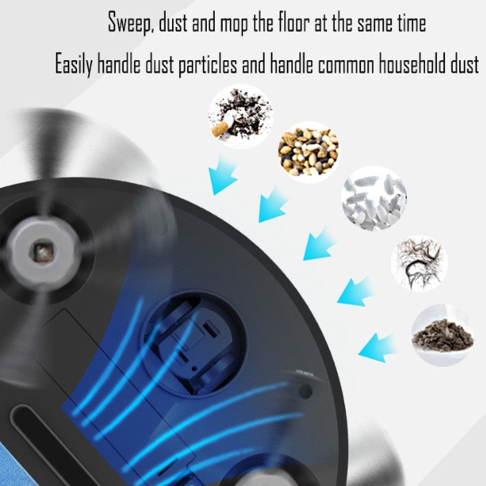 Robotic Vacuum 3-in-1 Cleaner With Integrated Home Sweeping, Mopping Cleaning USB Charging Vacuum Cleaner 1000Pa for Home Floor