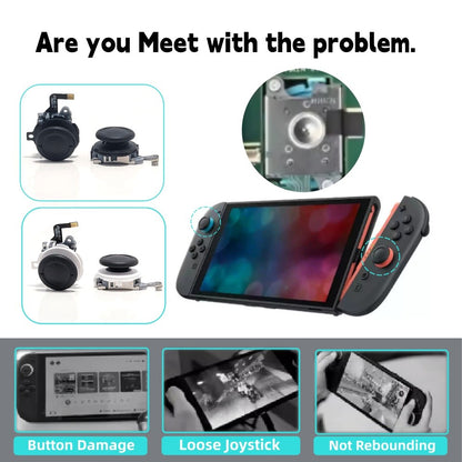 GINFULL TMR Effect Joystick New White Black For NS2 Switch 2 Controller 3D Analog Stick For Joy-Con 2 Replace Left Right Rocker