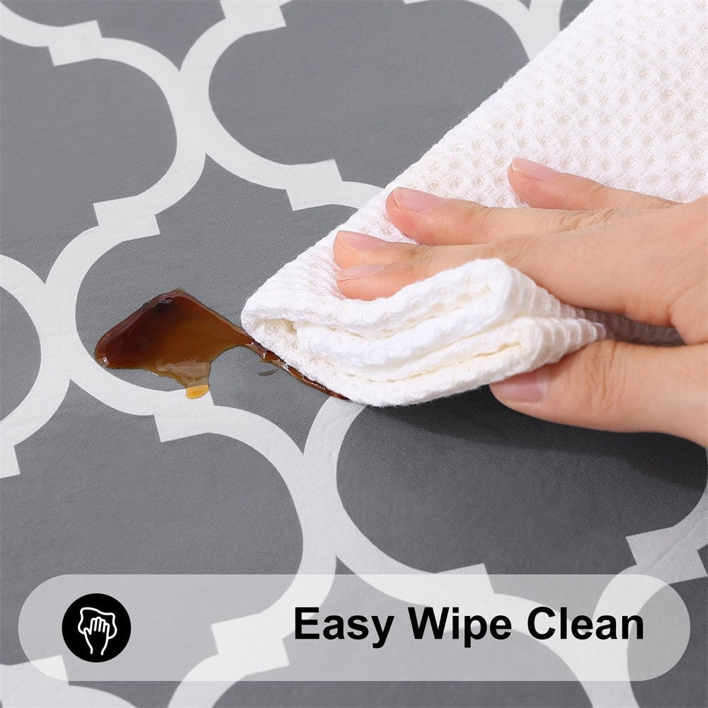 Olanly PVC House Table Cloth Rectangular Tablecloths Waterproof Table Mat For Coffee Table Banquet Decoration Dining Table Cover