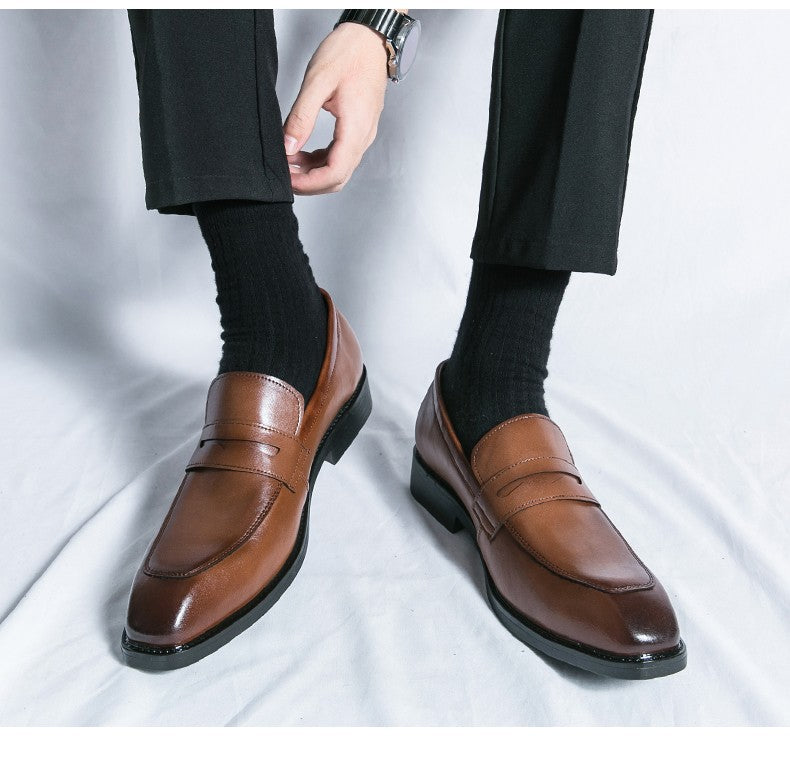 Men's Dress Shoes Classic Casual Business Leather Shoes Men Retro Oxfords Formal Social Wedding Office Leather Shoes For Men