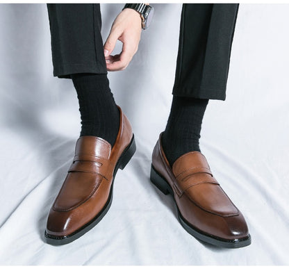 Men's Dress Shoes Classic Casual Business Leather Shoes Men Retro Oxfords Formal Social Wedding Office Leather Shoes For Men