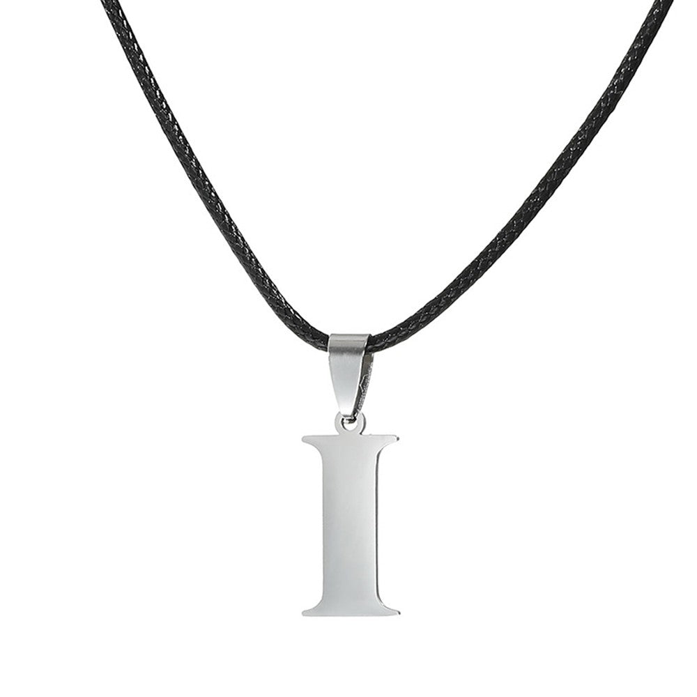 Novo Colar Inicial de A-Z Alfabeto em Aço Inoxidável 26 Letras Inglesas Colar Para Homens Mulheres Presentes de Joias Personalizadas