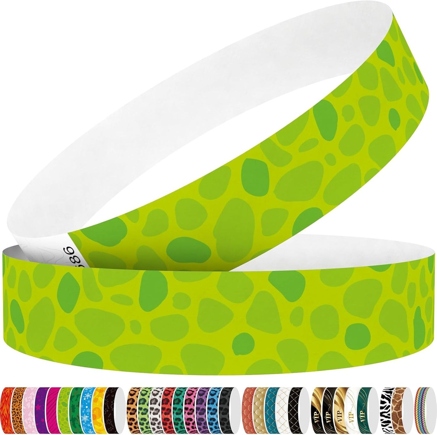 Red Flame 250pcs Tyvek Wristbands Colored Paper Event Wrist Bands Party Games Competitions Guest Gifts