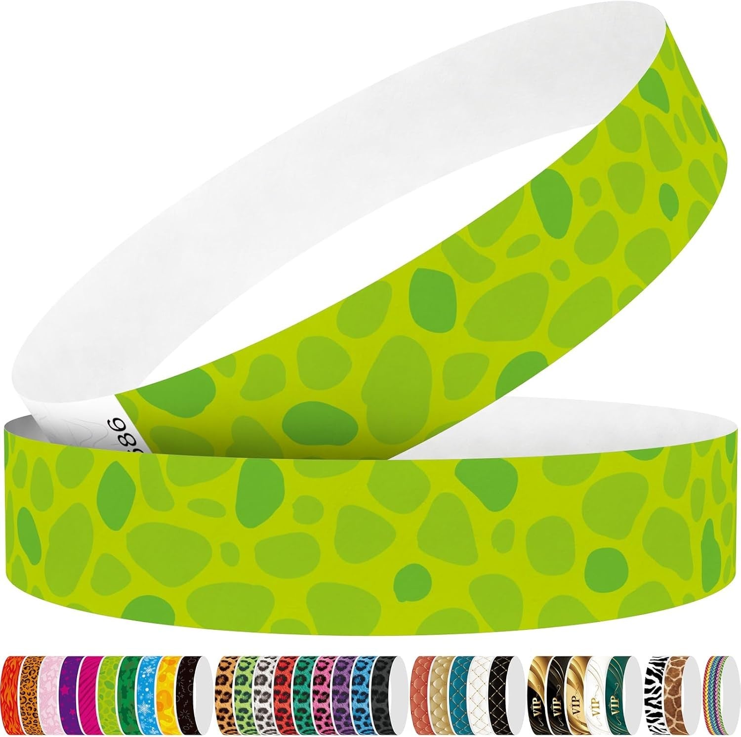 Red Flame 250pcs Tyvek Wristbands Colored Paper Event Wrist Bands Party Games Competitions Guest Gifts
