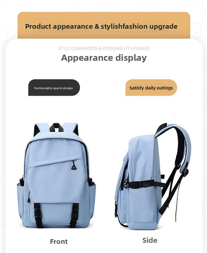 3pcs/set Campus Student Backpack, Boys Girls School Bags for Teen Men Women Tote Bag Clutch Pocket, Nylon Backpacks Travel Bag